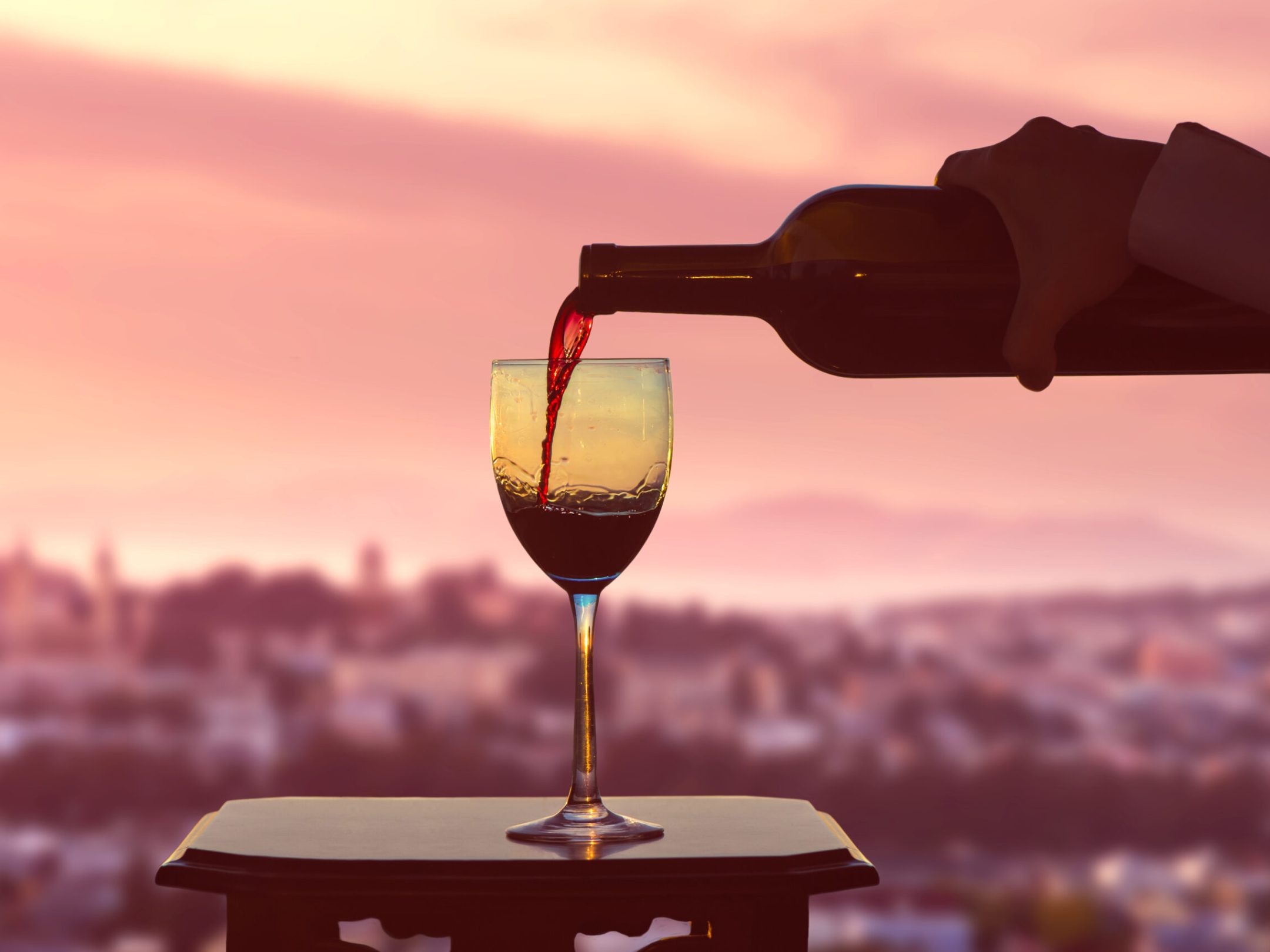 a close up of a wine glass